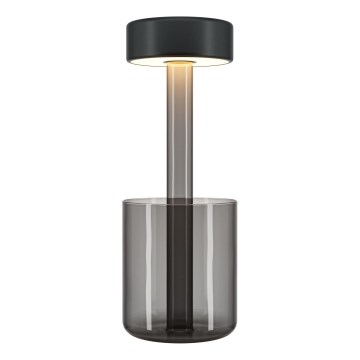Maytoni MOD229TL-L3B3K3 - Lámpara de mesa portátil recargable LED regulable LED/3W/5V 2200-4000K 2000 mAh negro/gris