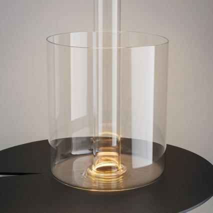 Maytoni MOD229TL-L3G3K1 - Lámpara de mesa portátil recargable LED regulable LED/3W/5V 2200-4000K 2000 mAh dorado/transparente