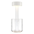 Maytoni MOD229TL-L3W3K1 - Lámpara de mesa portátil recargable LED regulable LED/3W/5V 2200-4000K 2000 mAh blanca/transparente