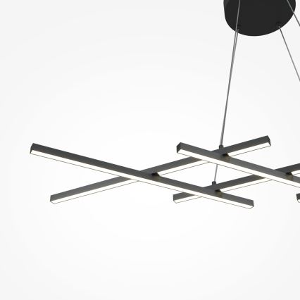 Maytoni MOD244PL-L50BK - Lámpara colgante con cable HALO LED/40W/230V negra
