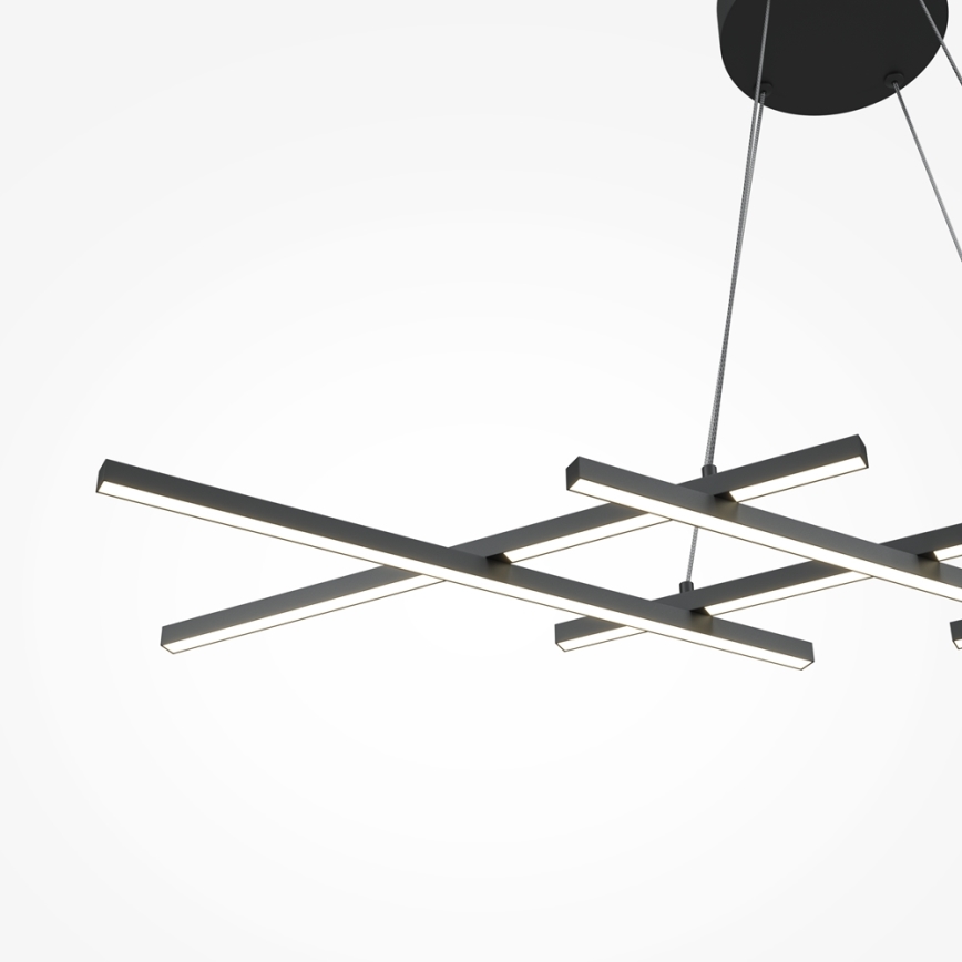 Maytoni MOD244PL-L50BK - Lámpara colgante con cable HALO LED/40W/230V negra