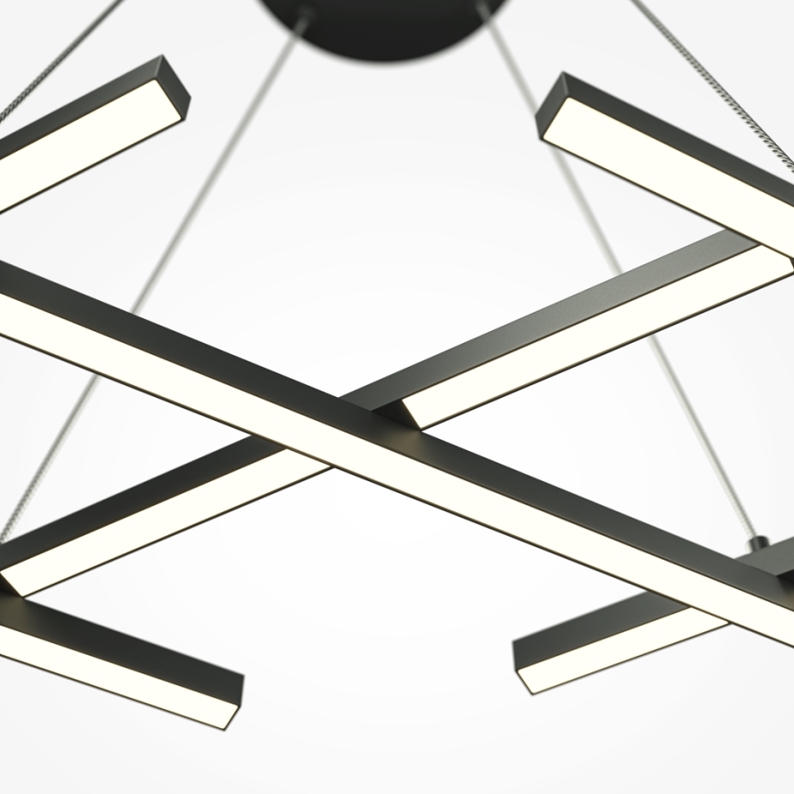 Maytoni MOD244PL-L50BK - Lámpara colgante con cable HALO LED/40W/230V negra