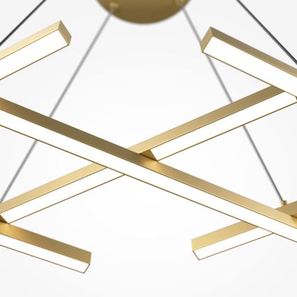 Maytoni MOD244PL-L50BSK - Lámpara colgante LED HALO con cable, LED/40W/230V, acabado dorado