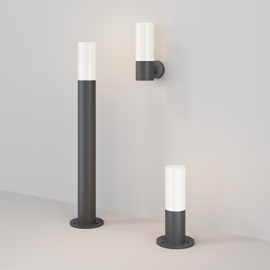 Maytoni O418FL-01GR1 - Lámpara de exterior WILLIS 1xE27/60W/230V 80 cm IP54 antracita