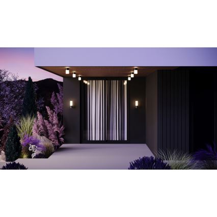 Maytoni O418WL-01GR - Aplique de exterior WILLIS 1xE27/60W/230V IP54 antracita