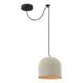 Maytoni T451-PL-01-GR - Lámpara colgante BRONI 1xE27/60W/230V diá. 20 cm gris