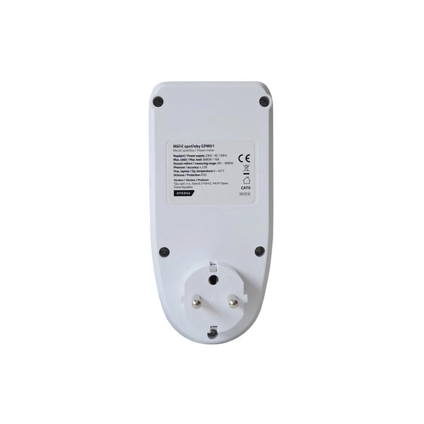 Medidor de consumo de energía 3680W/230V