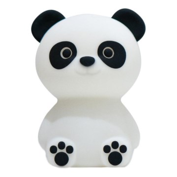 MegaLight - Lámpara infantil táctil LED RGB regulable y recargable PADDY PANDA LED/5V