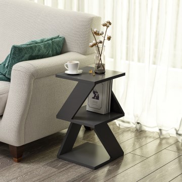 Mesa auxiliar ALBENI 50x30 cm antracita