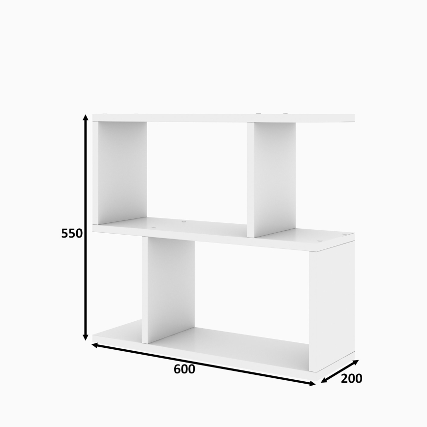 Mesa auxiliar LALE 55x60 cm blanco