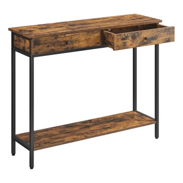Mesa auxiliar LUVOR marrón/negro