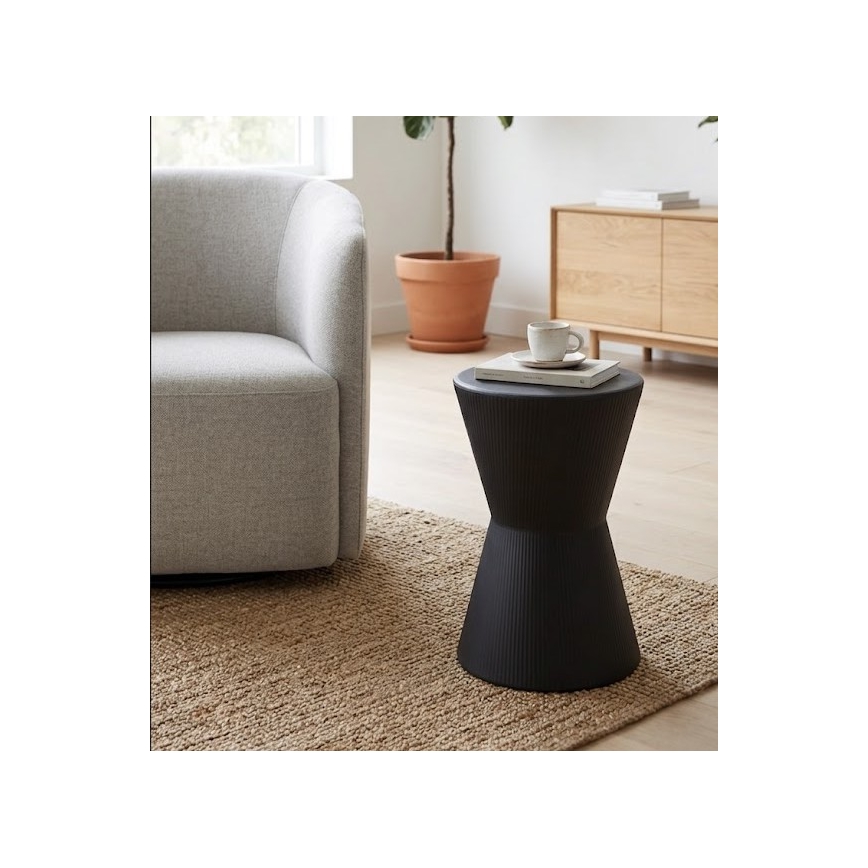 Mesa auxiliar PETIT Ø 29 cm negra