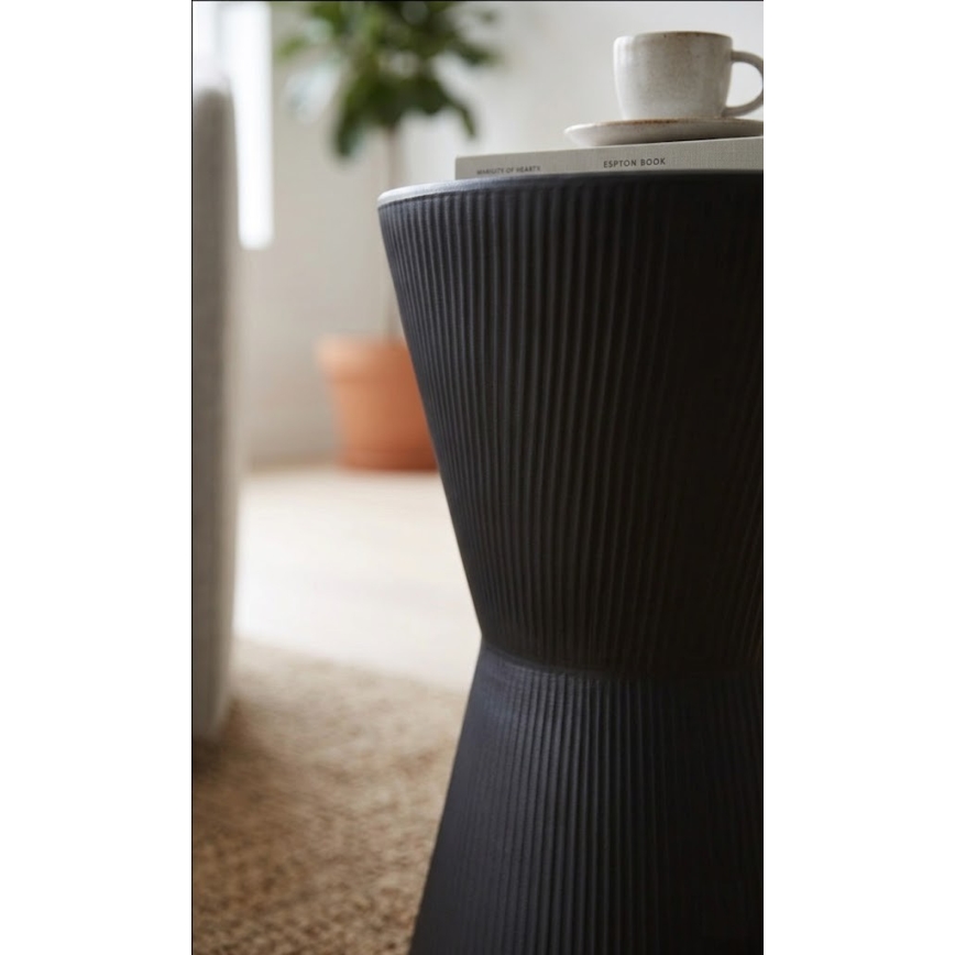 Mesa auxiliar PETIT Ø 29 cm negra