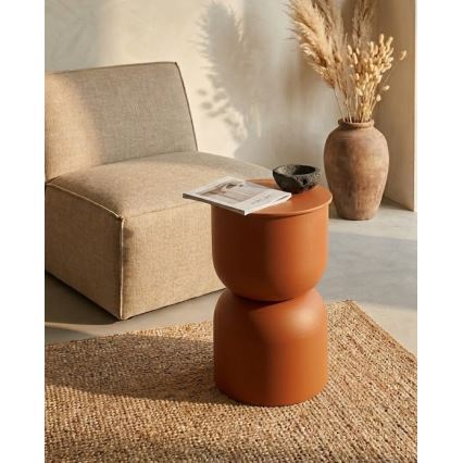 Mesa auxiliar PETIT Ø 31 cm naranja