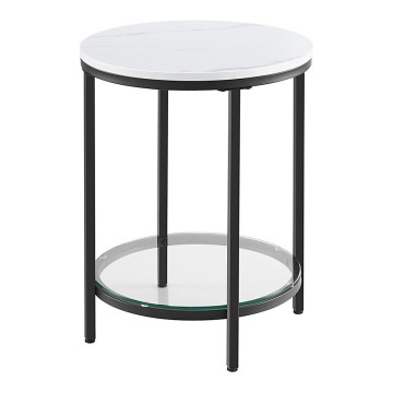 Mesa auxiliar SID negro/blanco