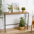Mesa consola CANVAS 80x100 cm pino atlantic/negro