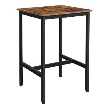 Mesa de bar BARTIS marrón/negro