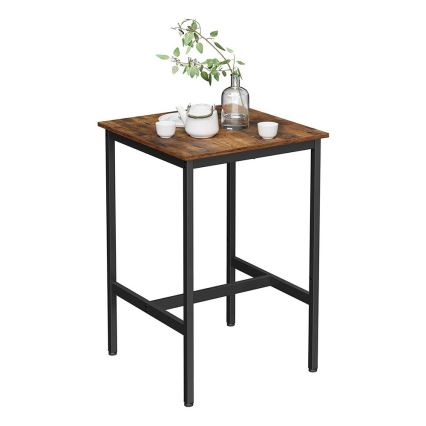 Mesa de bar BARTIS marrón/negro