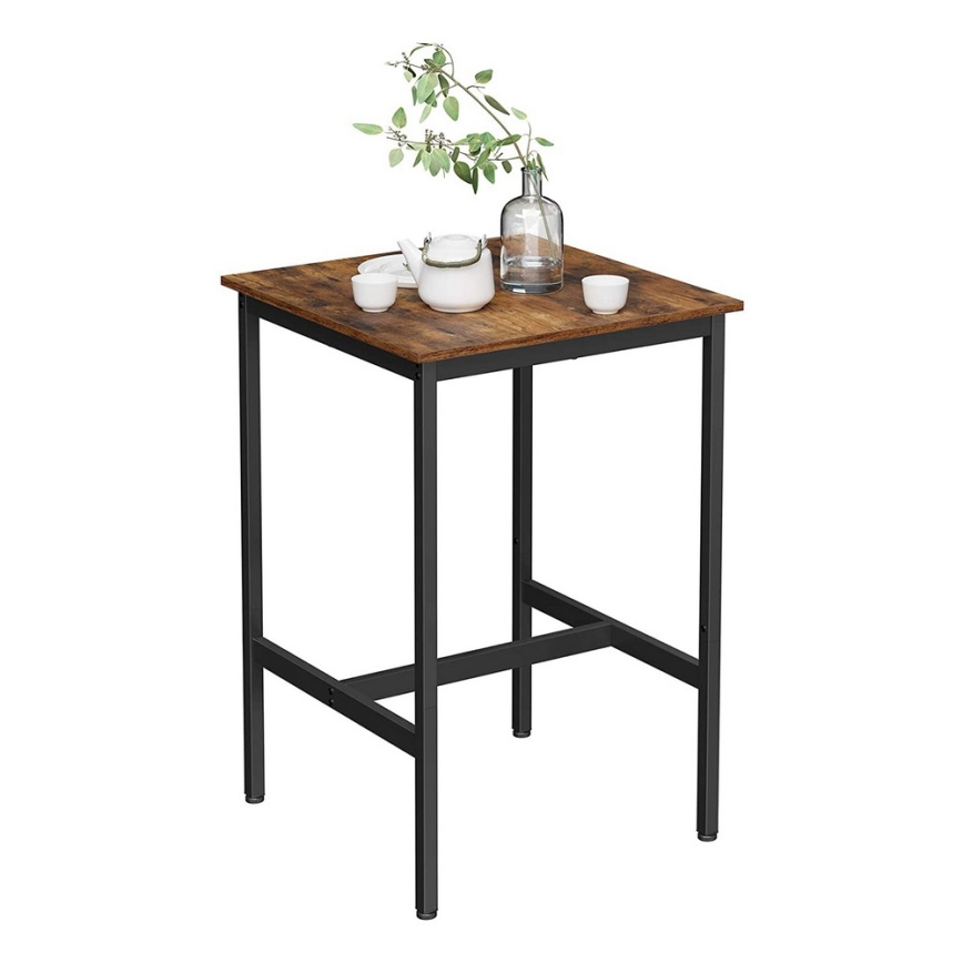 Mesa de bar BARTIS marrón/negro