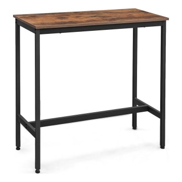 Mesa de bar BARTIS marrón/negro