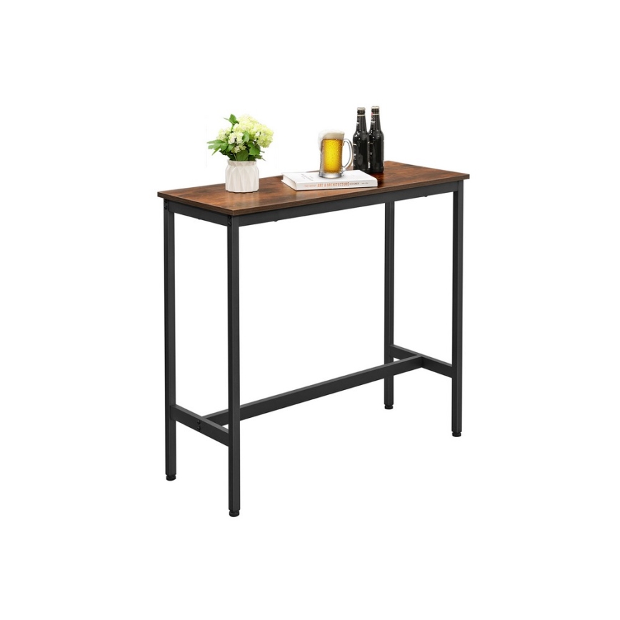 Mesa de bar BARTIS marrón/negro
