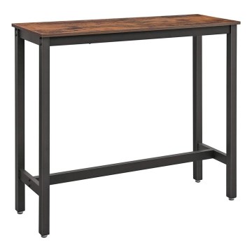 Mesa de bar BARTIS marrón/negro