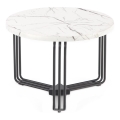 Mesa de centro ANTICA 41x55 cm negro/decoración de mármol