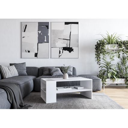 Mesa de centro BELA 100x42 cm blanca
