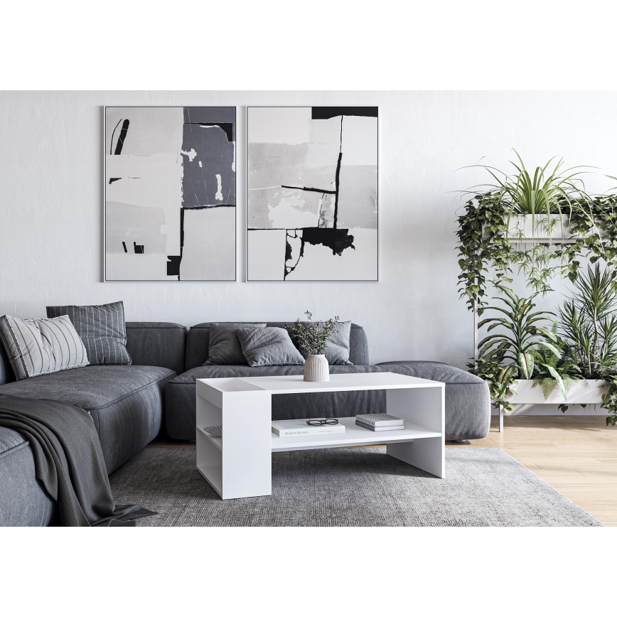Mesa de centro BELA 100x42 cm blanca