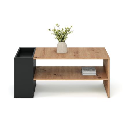Mesa de centro BELA 100x42 cm roble artisan/antracita