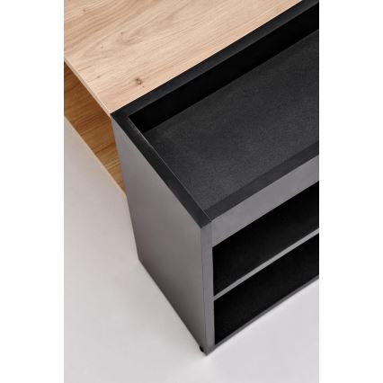 Mesa de centro BELA 100x42 cm roble artisan/antracita