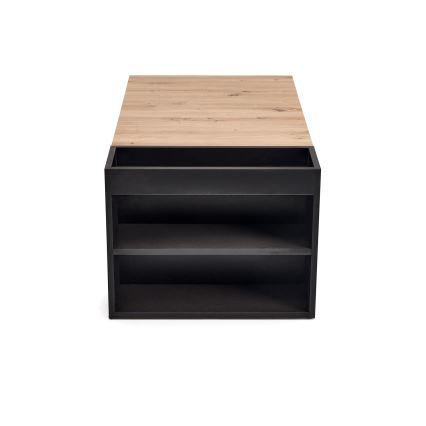 Mesa de centro BELA 100x42 cm roble artisan/antracita