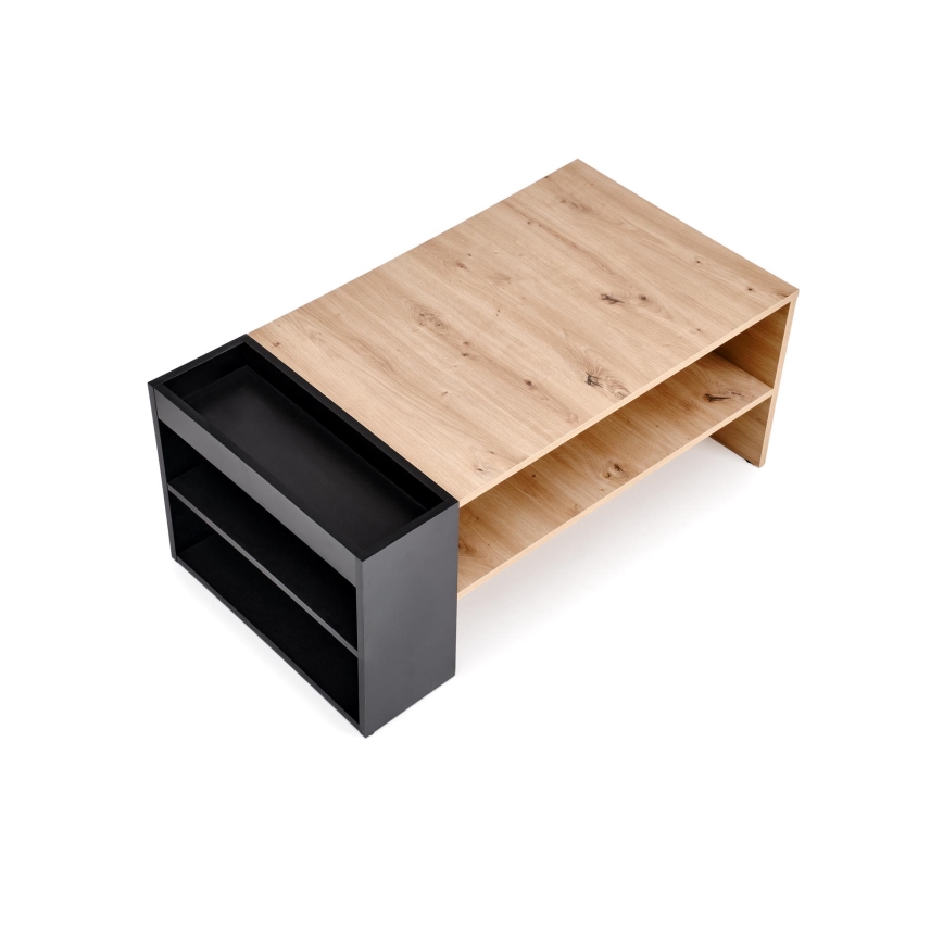 Mesa de centro BELA 100x42 cm roble artisan/antracita