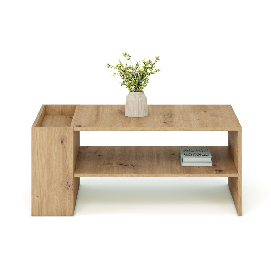Mesa de centro BELA 100x42 cm, roble Artisan