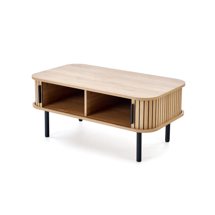 Mesa de centro CASA 90x50 cm marrón/negro