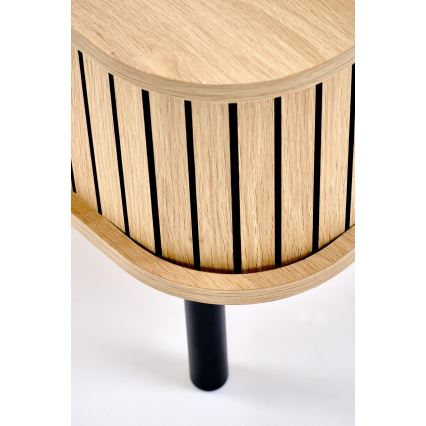 Mesa de centro CASA 90x50 cm marrón/negro