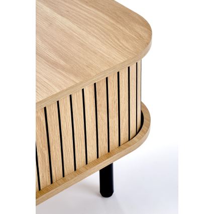 Mesa de centro CASA 90x50 cm marrón/negro
