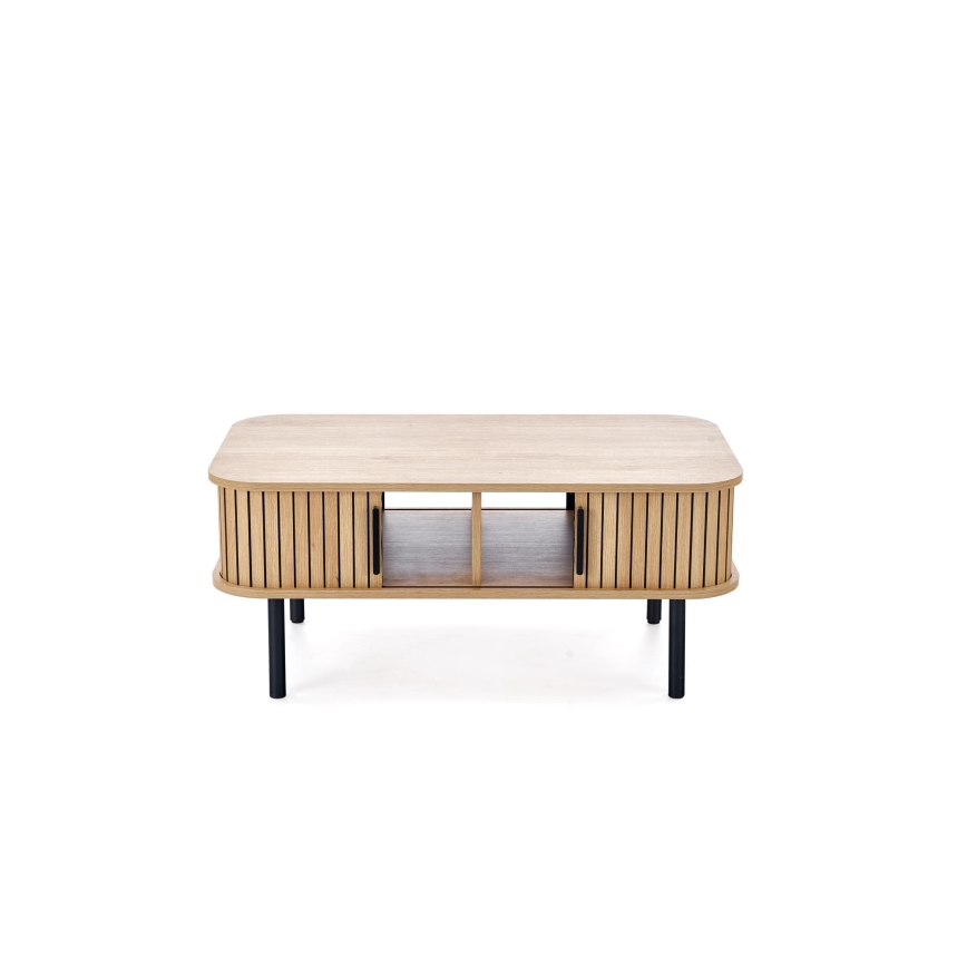 Mesa de centro CASA 90x50 cm marrón/negro
