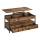Mesa de centro con tablero elevable NYRO marrón/negro