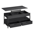 Mesa de centro con tablero elevable NYRO negra