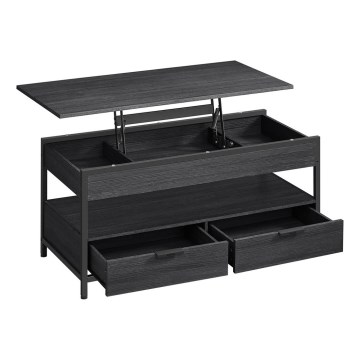 Mesa de centro con tablero elevable NYRO negra