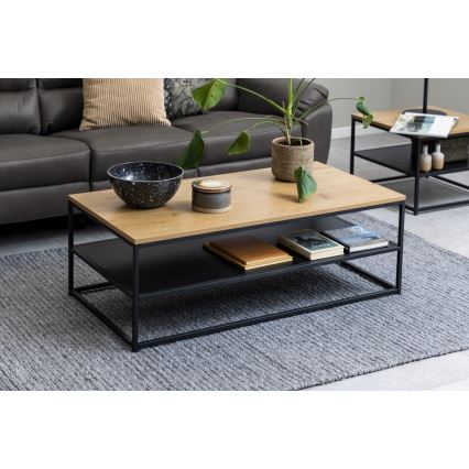 Mesa de centro CORA roble/negra