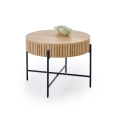 Mesa de centro DANTE Ø 67 cm marrón/negro