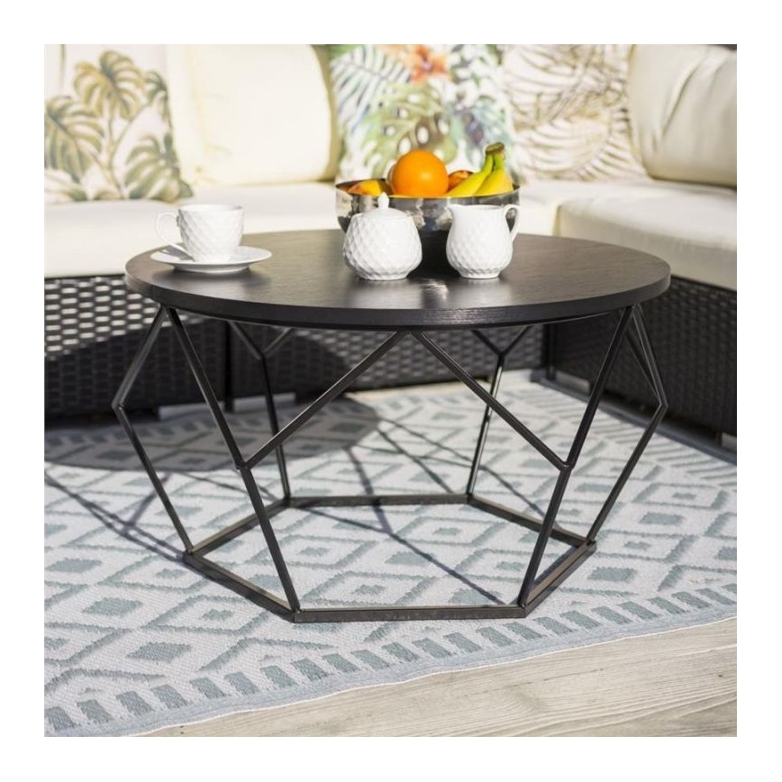 Mesa de centro DIAMOND 40x70 cm negro