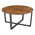 Mesa de centro ELDUR marrón/negro
