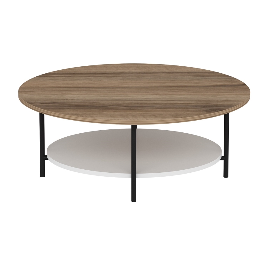 Mesa de centro ELIS 36x90 cm roble/blanco