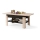 Mesa de centro extensible con tablero elevable ROY 130/170x65 cm roble sonoma/negro