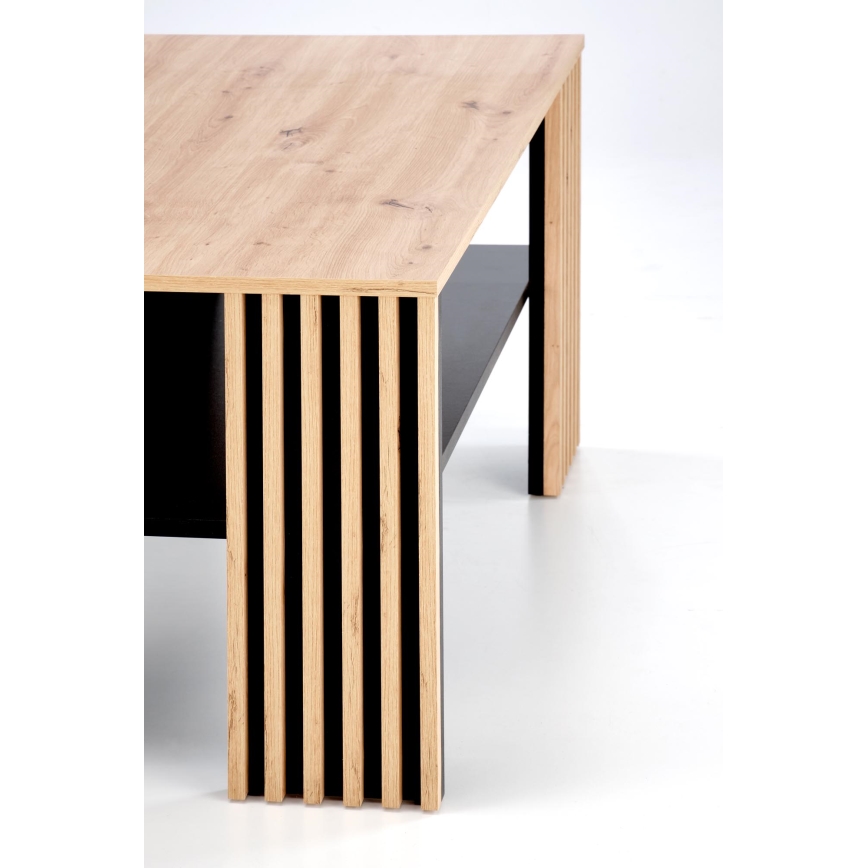Mesa de centro FORMA 110x65 cm marrón/negro