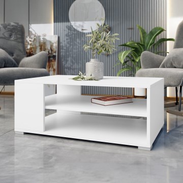 Mesa de centro GIMREN 100x40 cm blanca