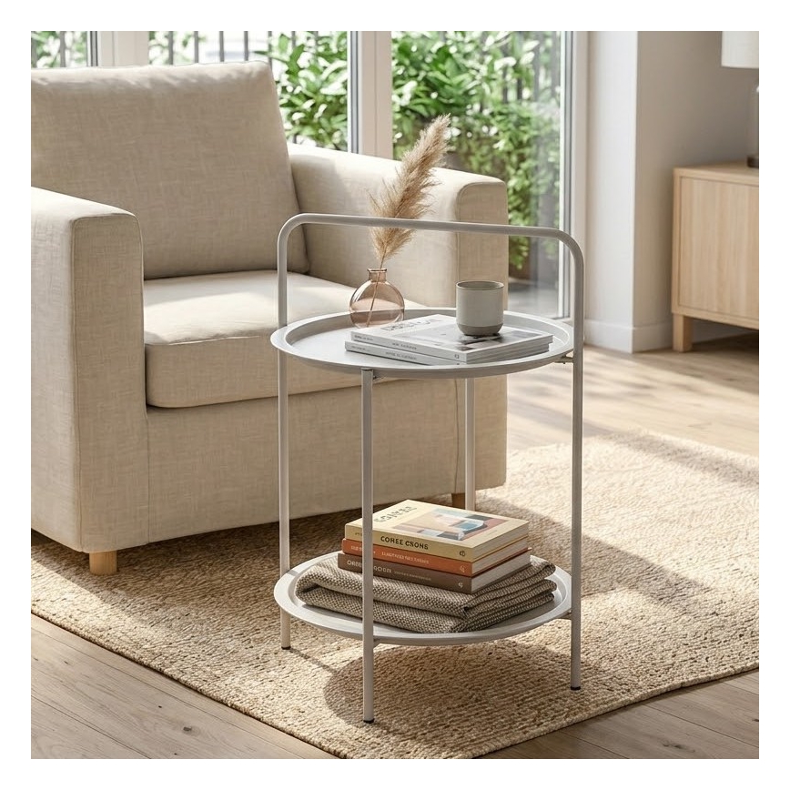 Mesa de centro HAGE 50 x 66 cm blanca